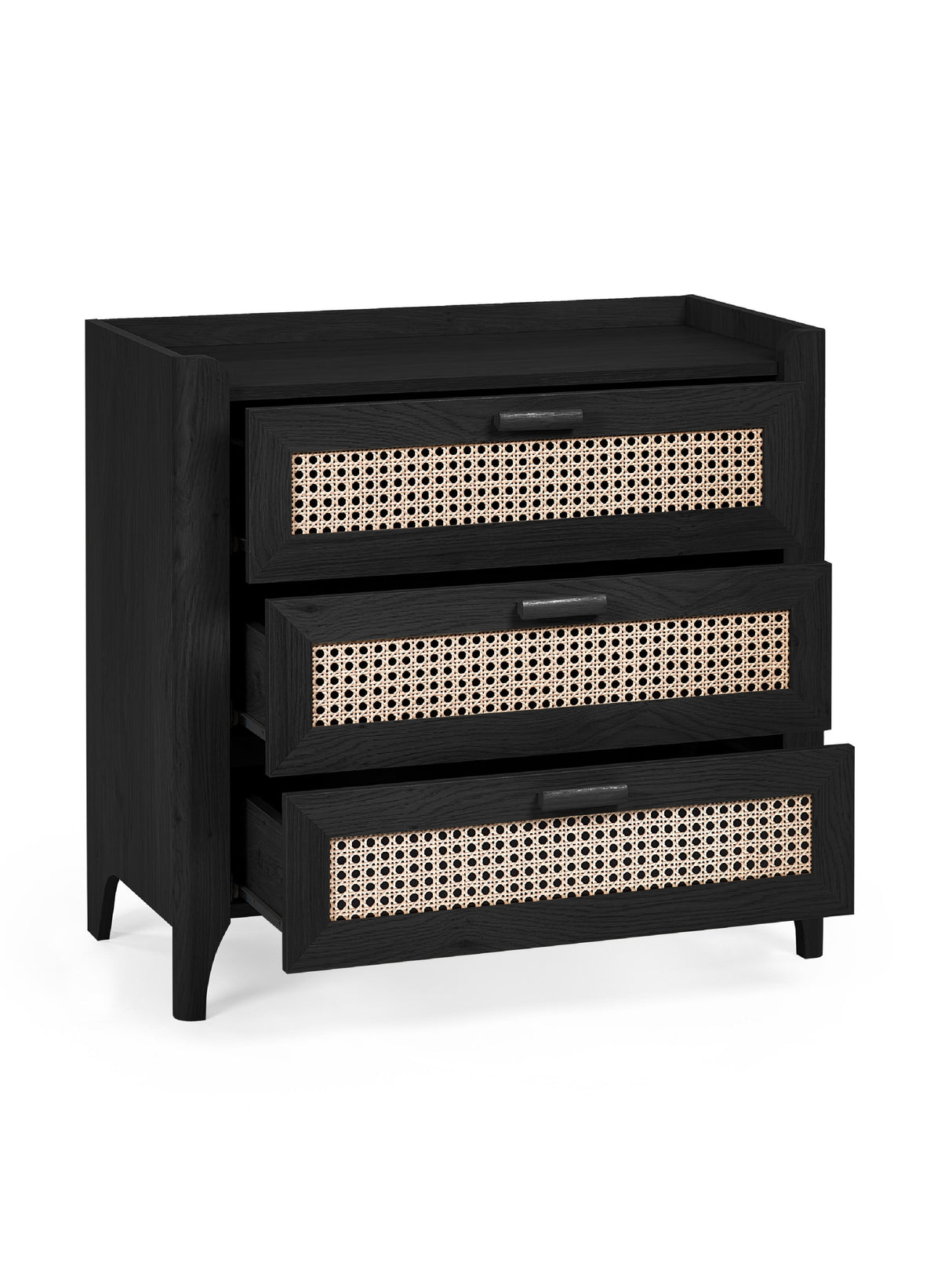 Sydney Rattan Print 3 Drawer Chest