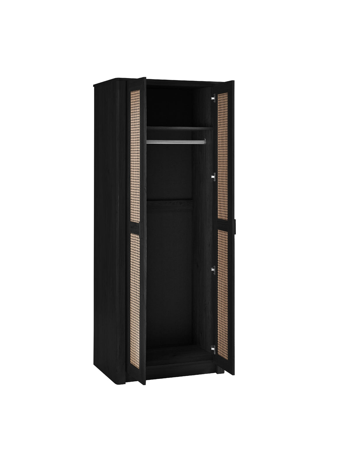 Sydney Rattan Print 2 Door Wardrobe with Shelf