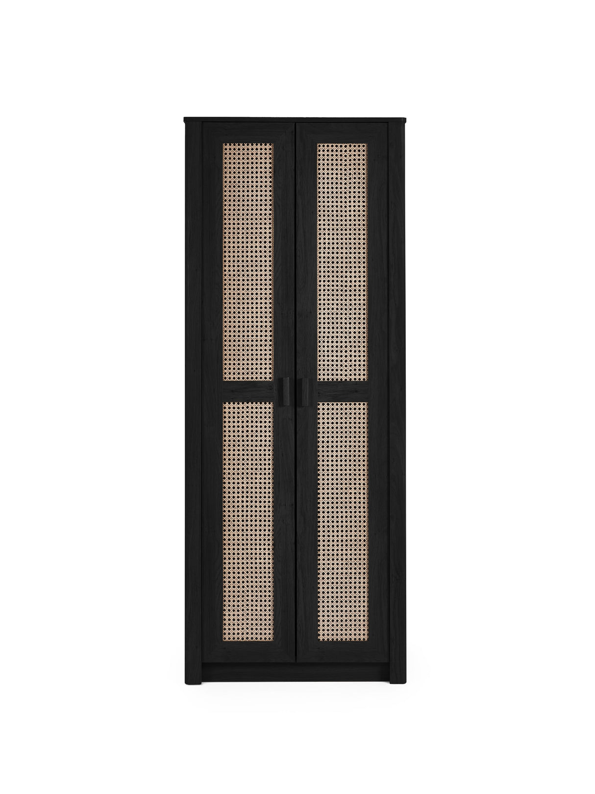 Sydney Rattan Print 2 Door Wardrobe with Shelf