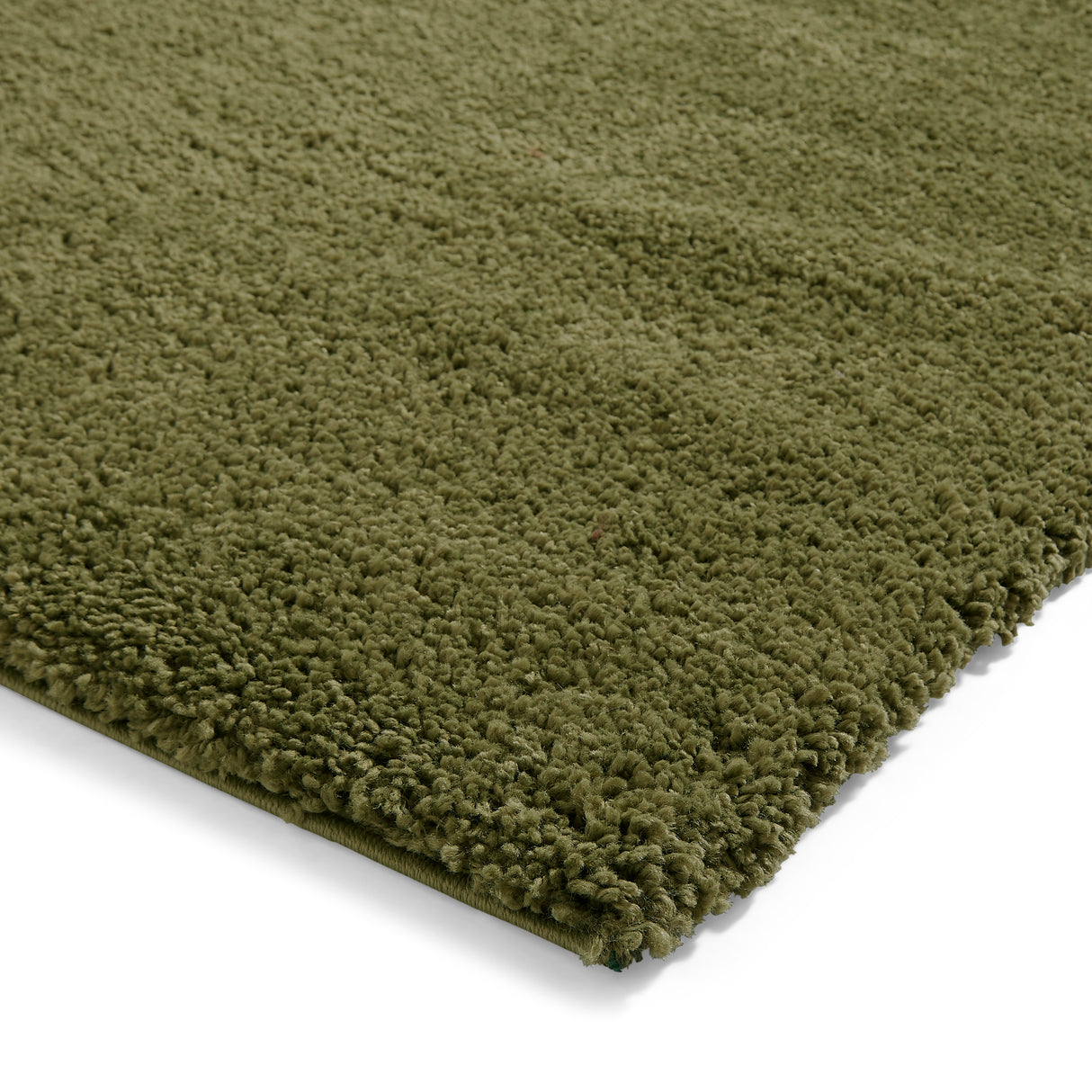 Sierra 9000 Olive Plain Shaggy Rug
