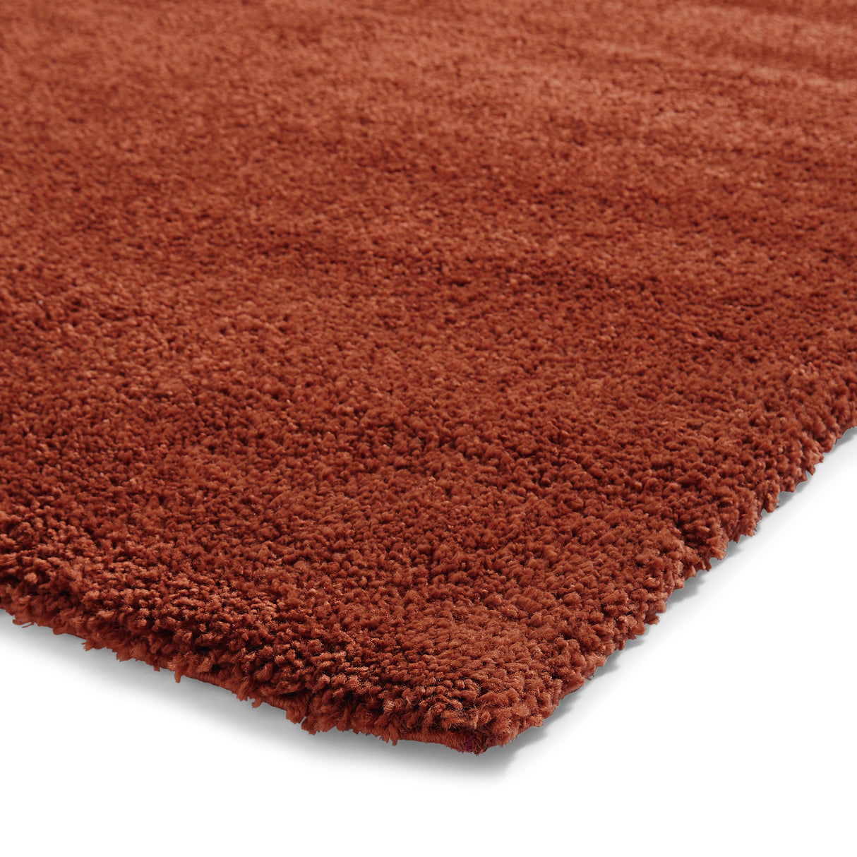 Sierra 9000 Terracotta Plain Shaggy Rug