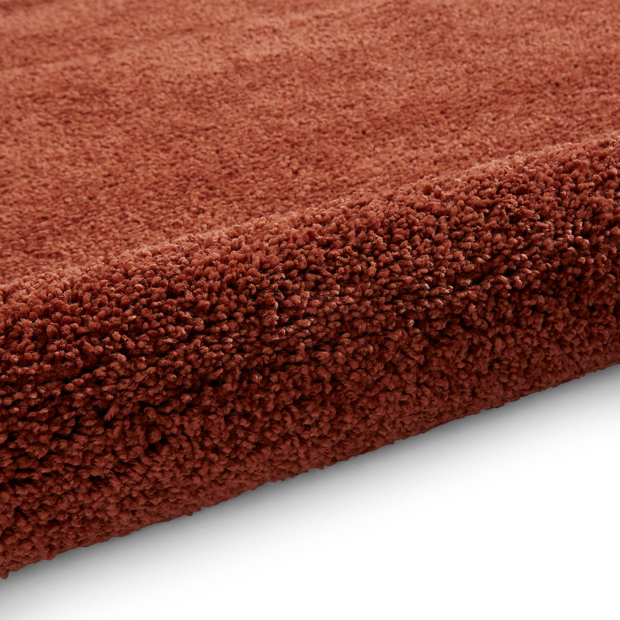 Sierra 9000 Terracotta Plain Shaggy Rug
