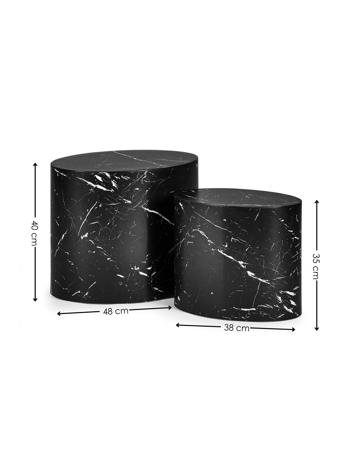 Toba Oval Nest of 2 Side Tables