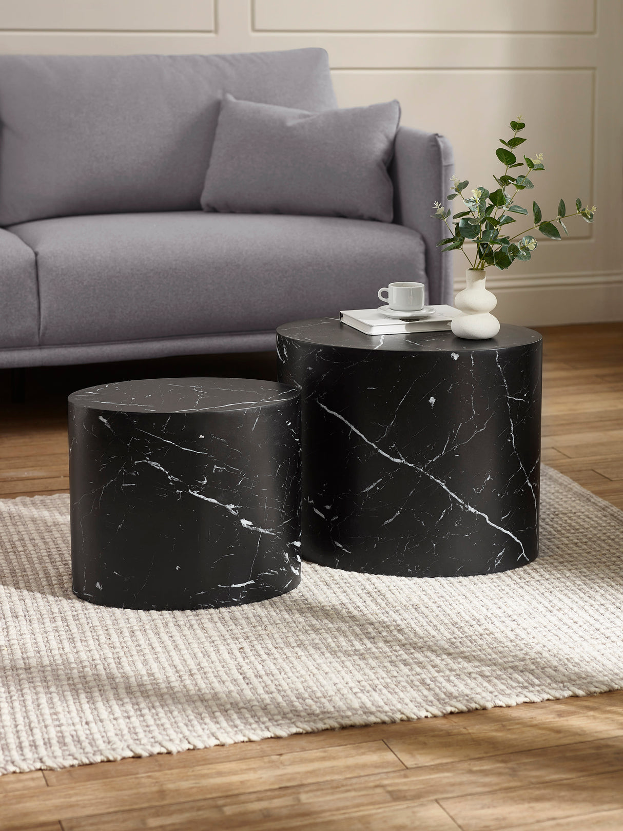 Toba Oval Nest of 2 Side Tables
