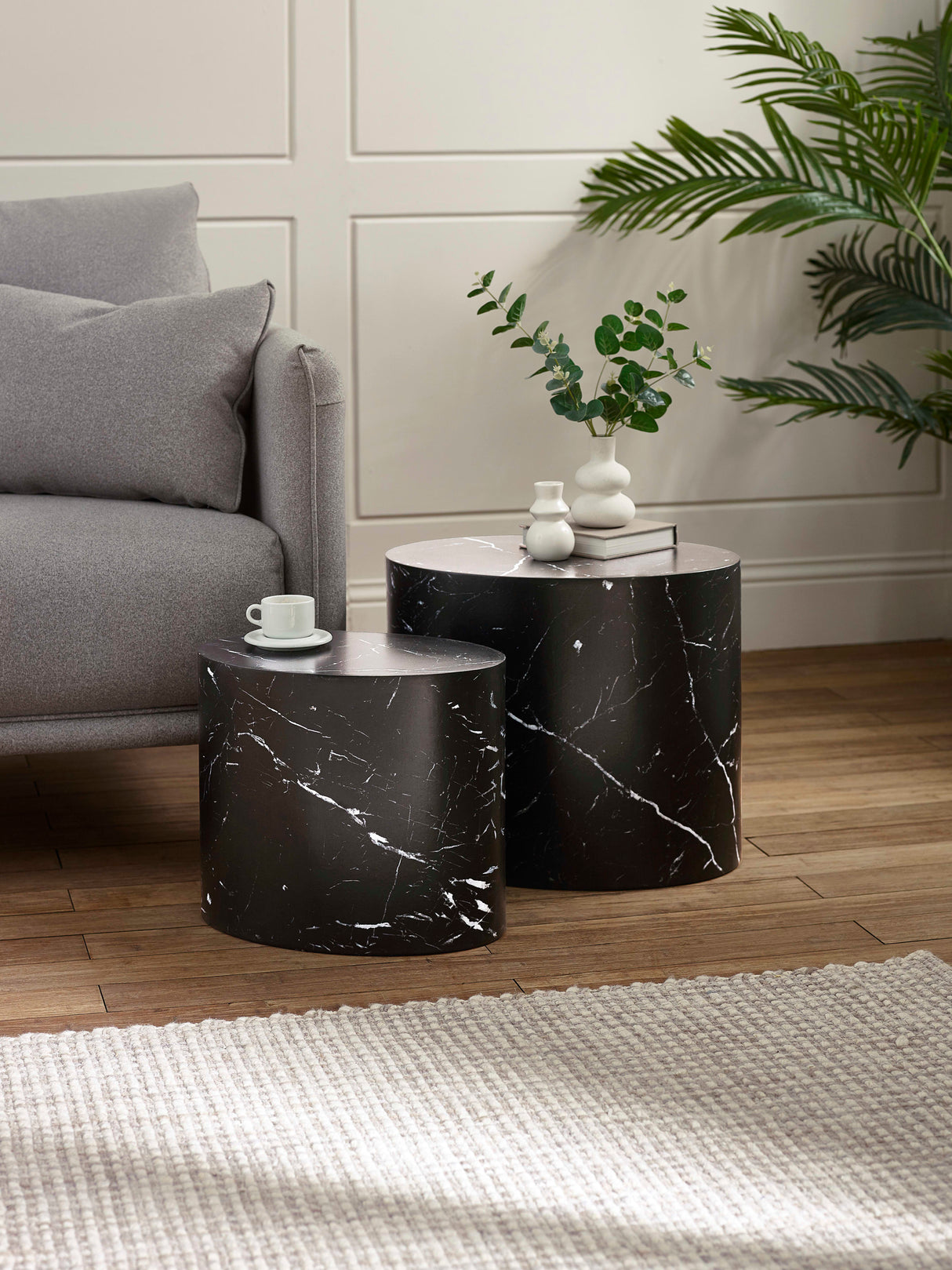 Toba Oval Nest of 2 Side Tables