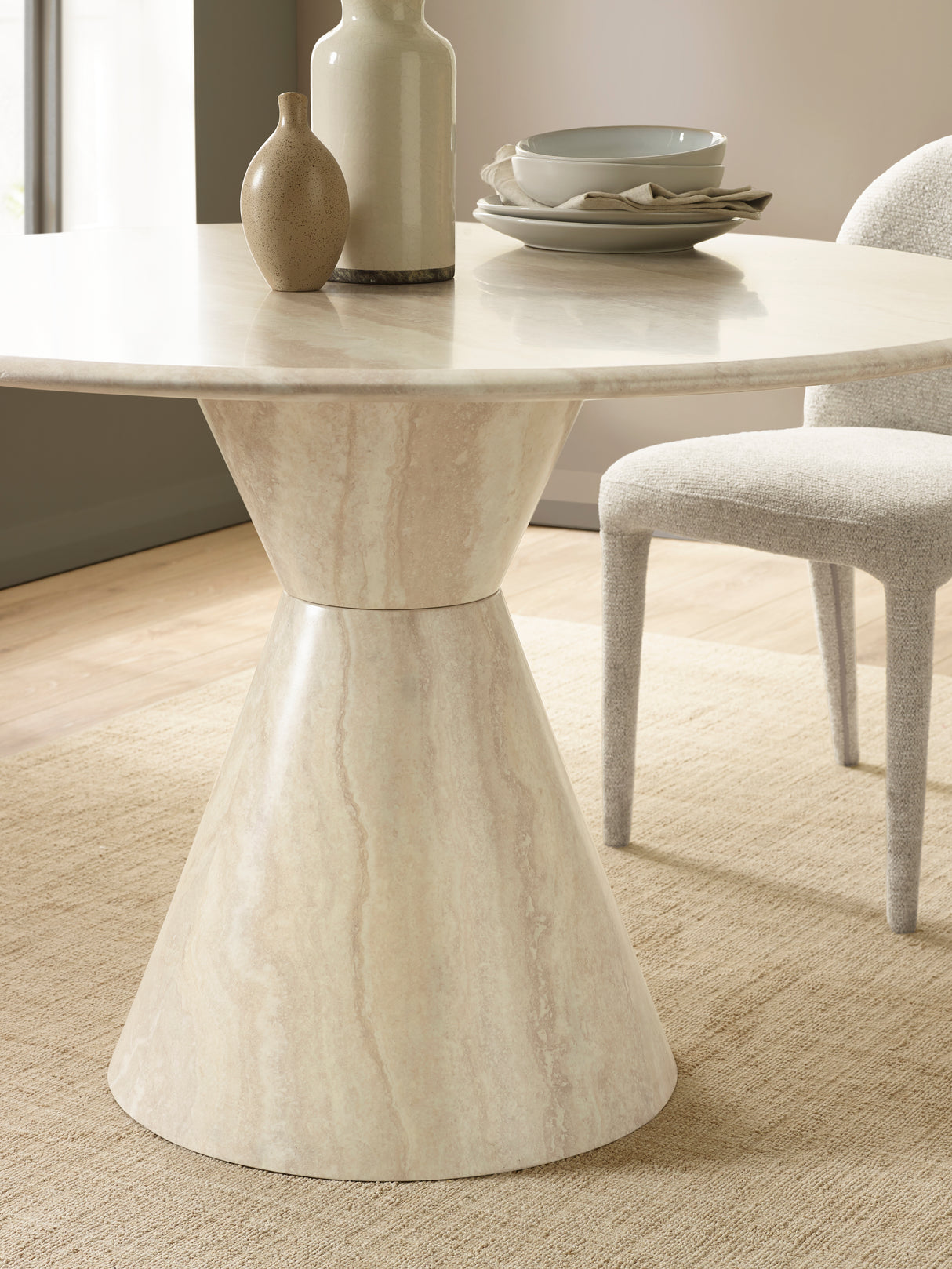 Verona Cream Marble Effect Table