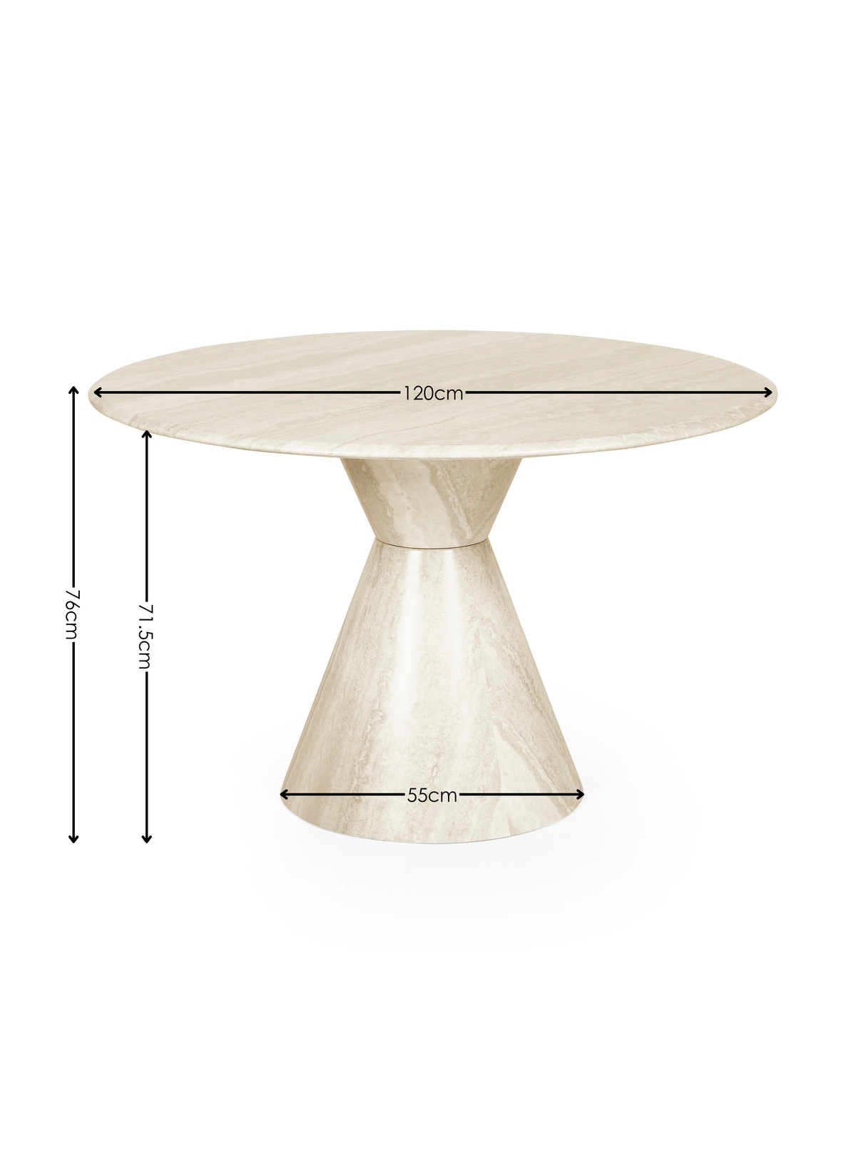 Verona Cream Marble Effect Table