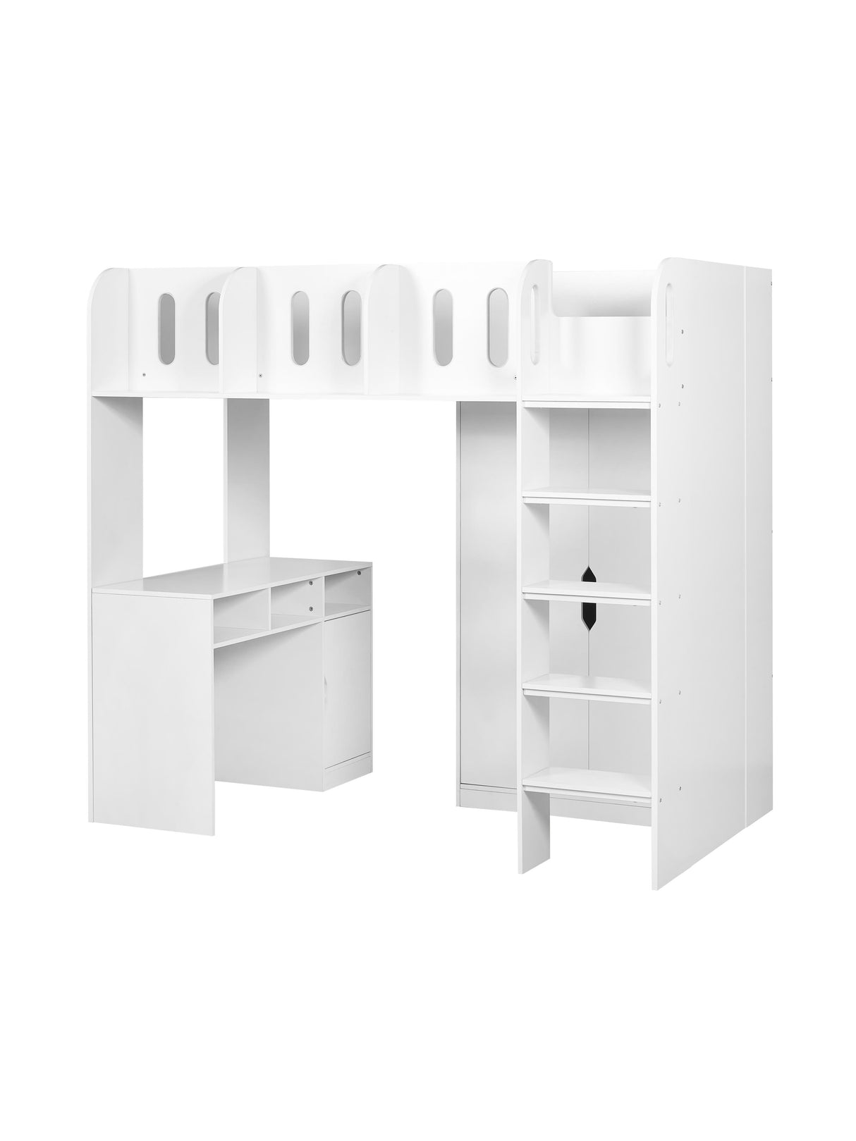 Vision High Sleeper Bed with Desk and Storage