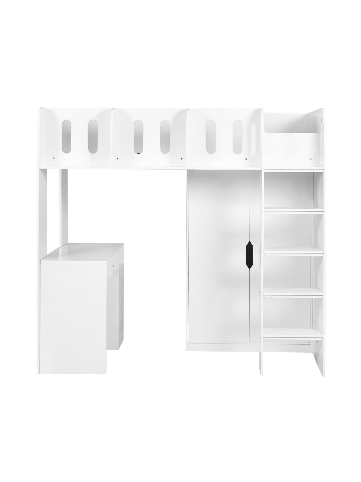 Vision High Sleeper Bed with Desk and Storage