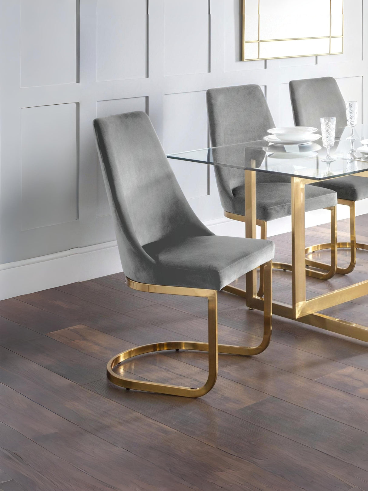 Vittoria High Back Upholstered Dining Chair (Set of 2)