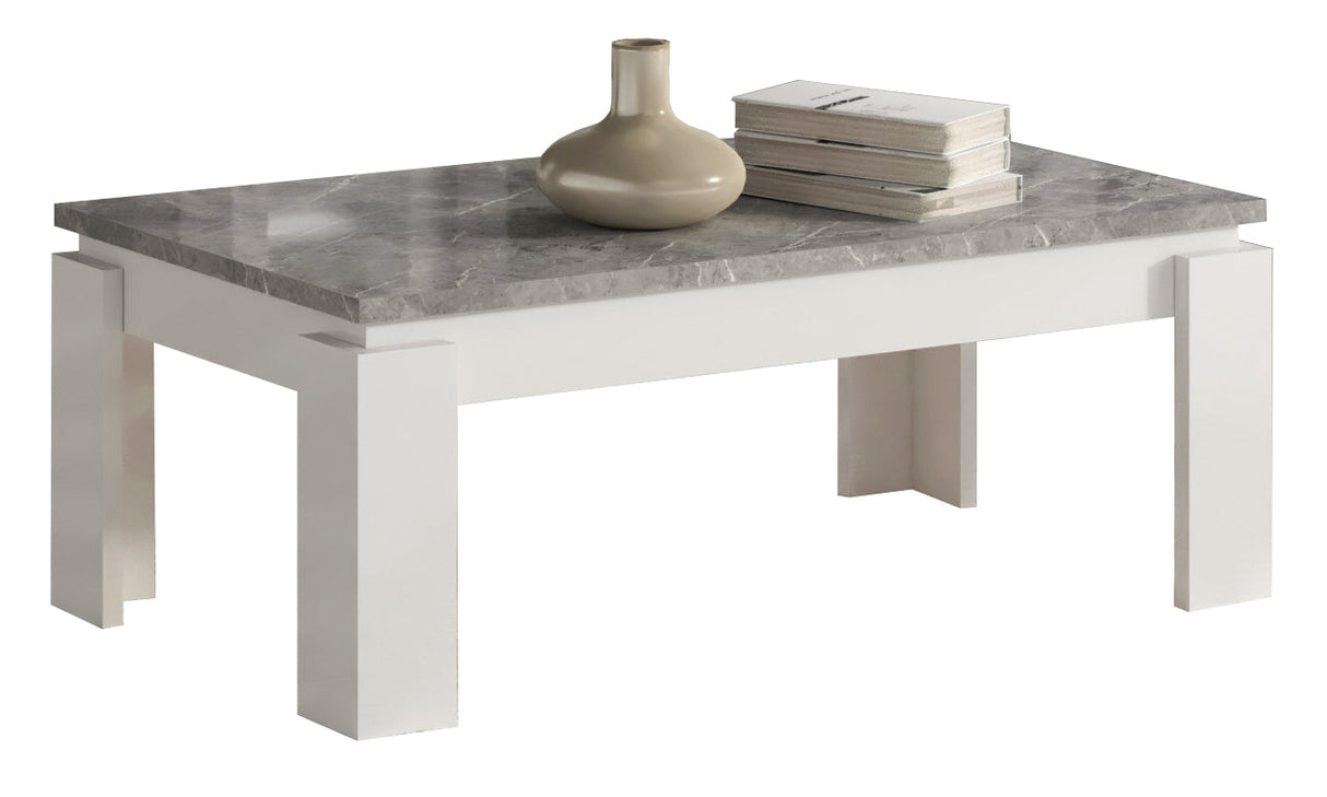 San Martino Vivaldi White and Marble Coffee Table