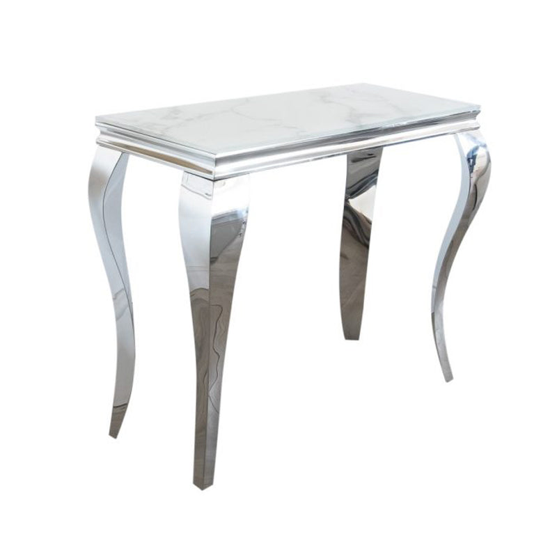 Louis Console Table with Ivory smoke Marble Top