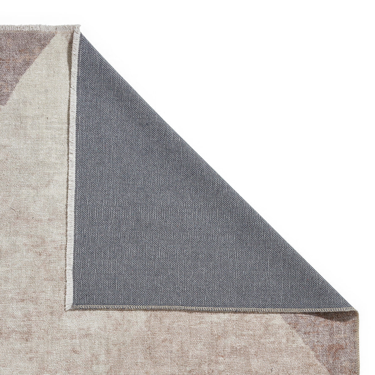 Whisper H1065 Beige/Brown Modern Washable Rug