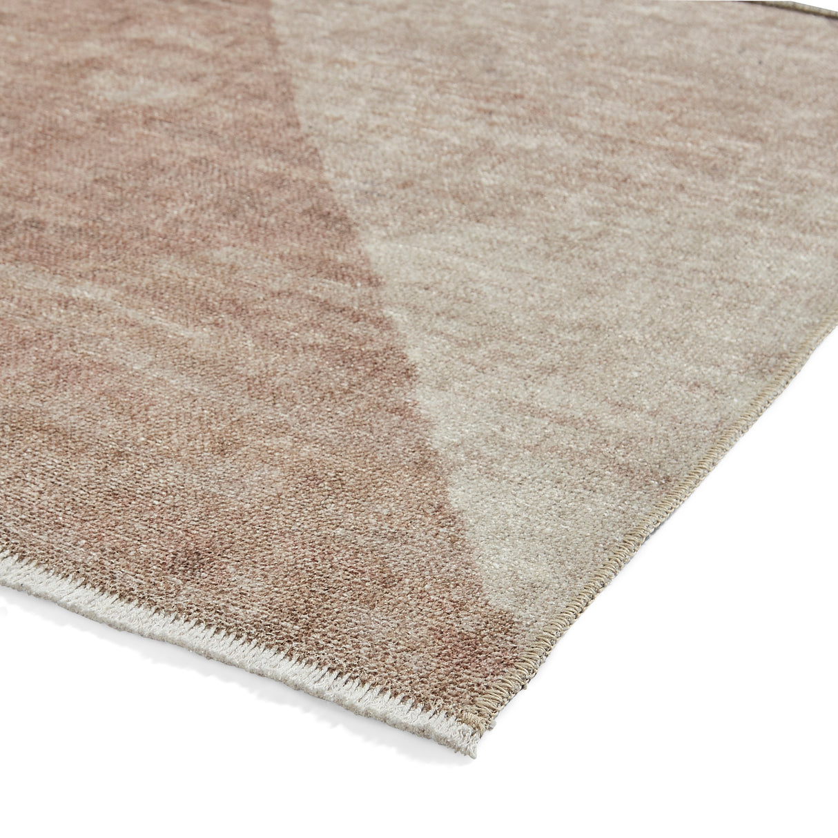 Whisper H1065 Beige/Brown Modern Washable Rug