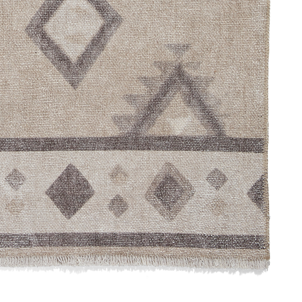 Whisper H1066 Beige Modern Washable Rug