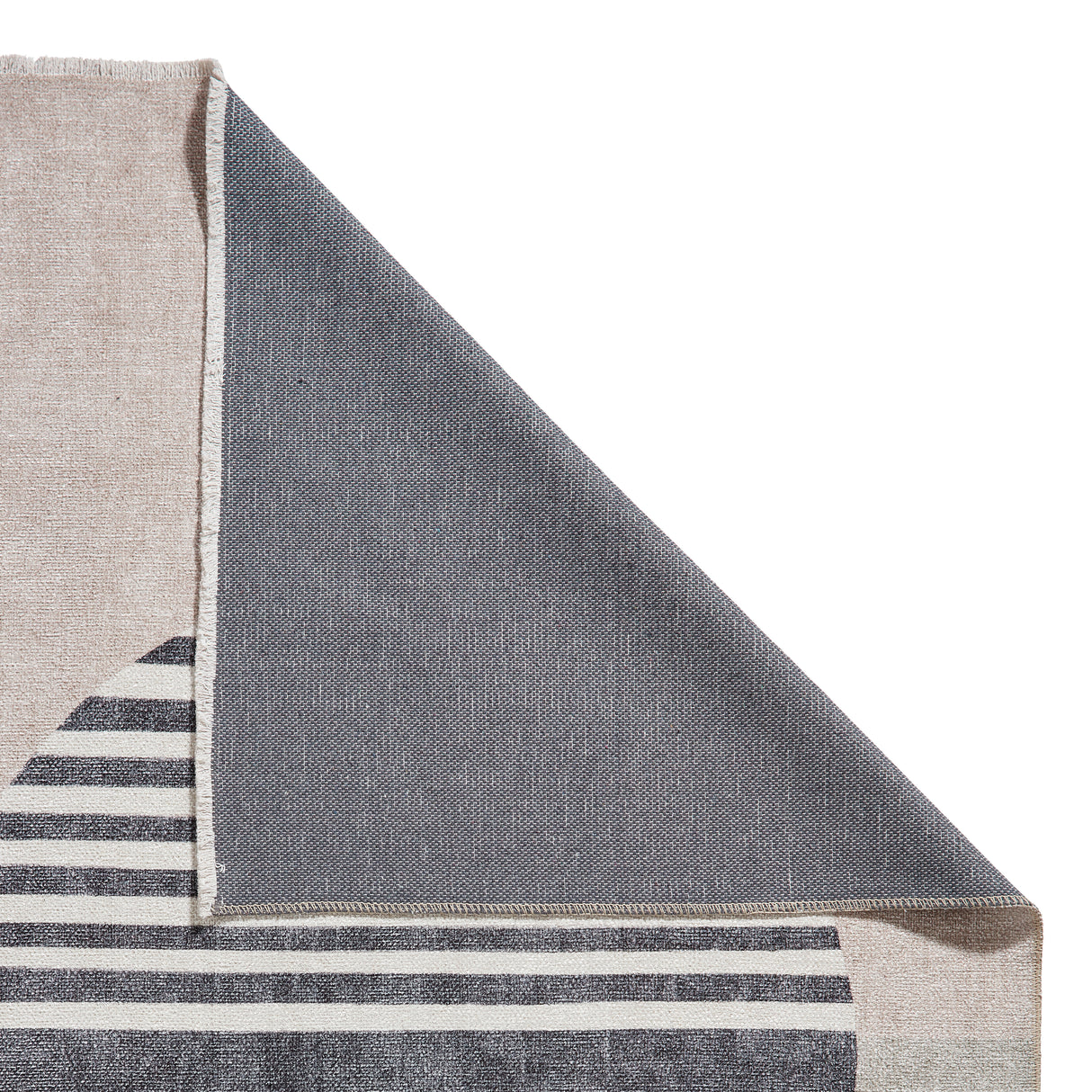 Whisper Beige/Green Modern Washable Rug