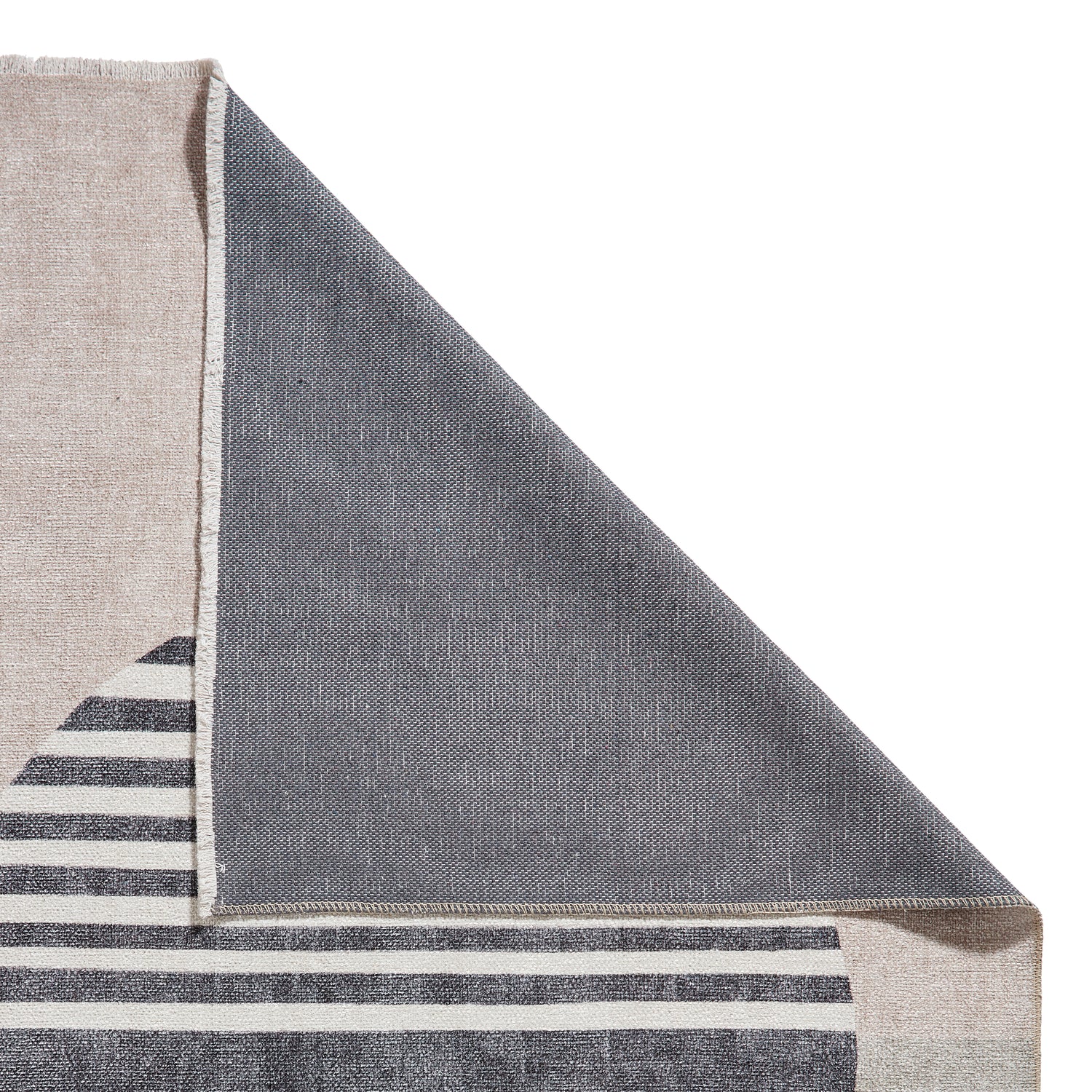 Whisper Beige/Green Modern Washable Rug