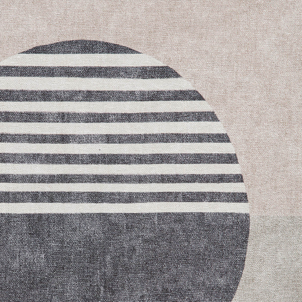 Whisper Beige/Green Modern Washable Rug