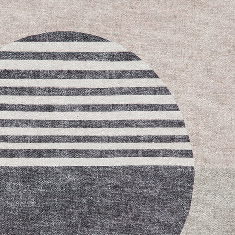 Whisper Beige/Green Modern Washable Rug