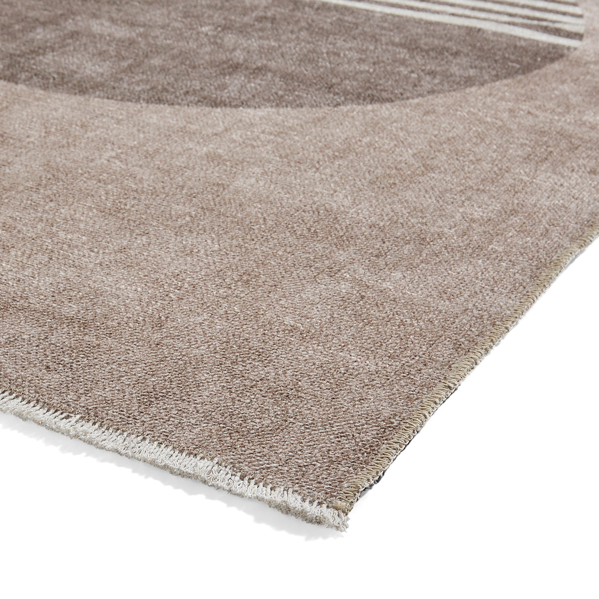 Whisper Beige Modern Washable Rug