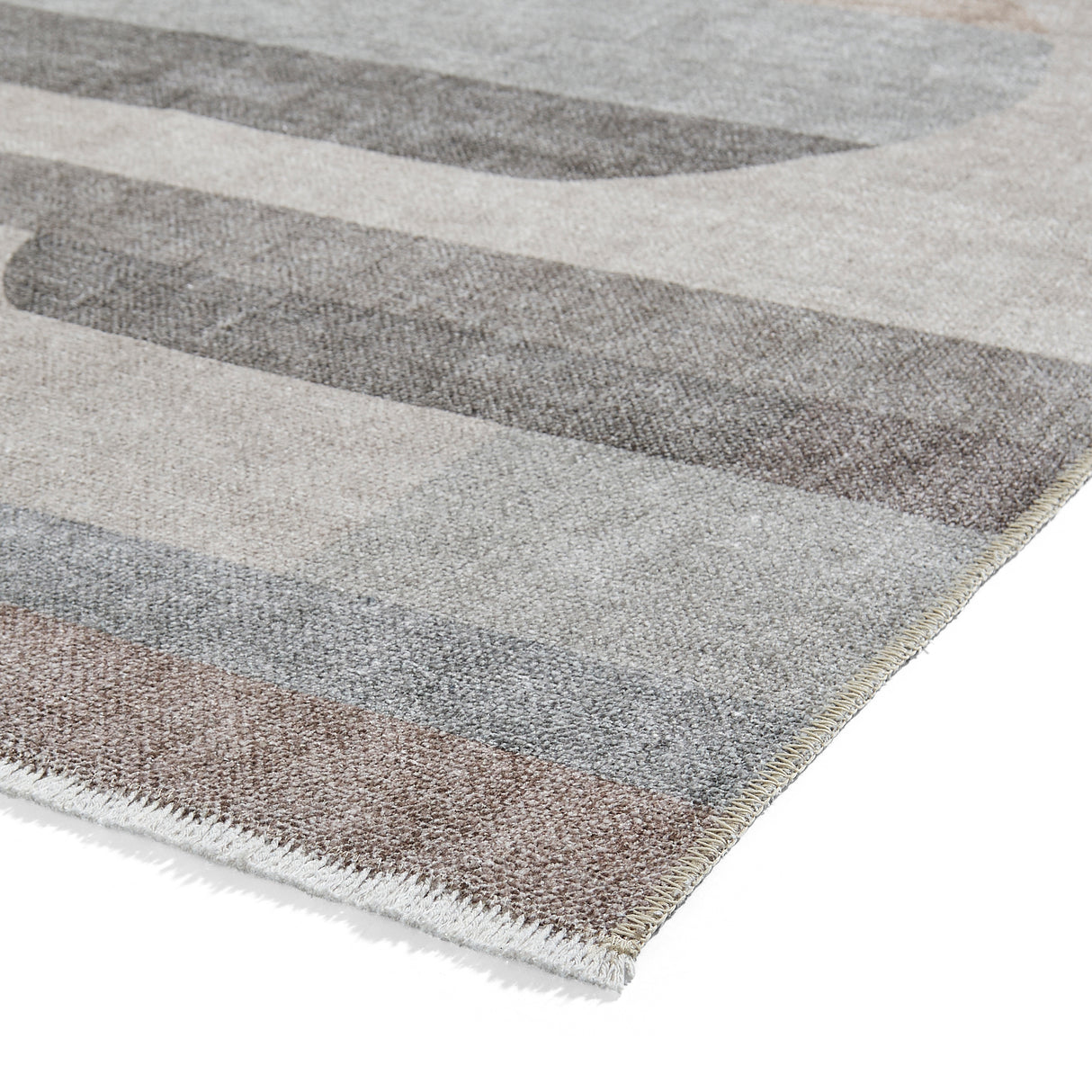 Whisper Beige Modern Washable Rug