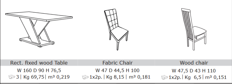 San Martino Ibiza Fixed Dining Table