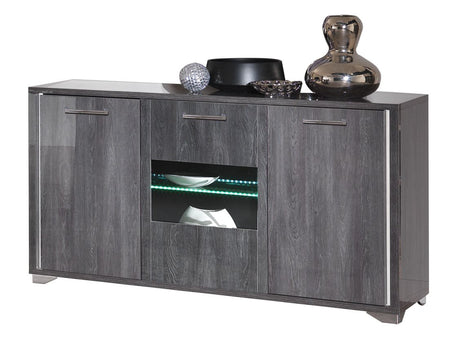 San Martino Armony Grey 3 Door Sideboard with LED Lights