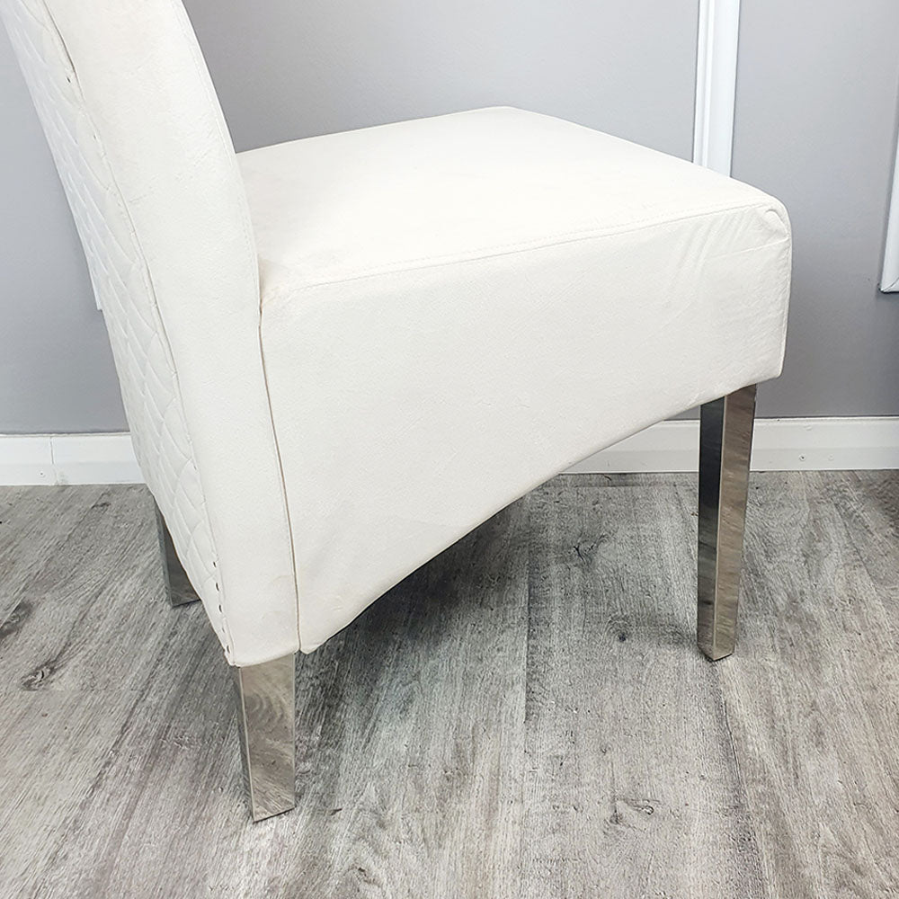 Emma Dining Chair in Cream Velvet