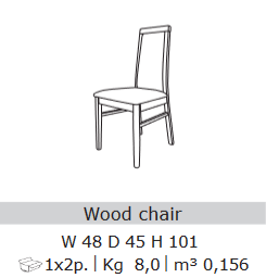 San Martino Armony Wooden Dining Chair