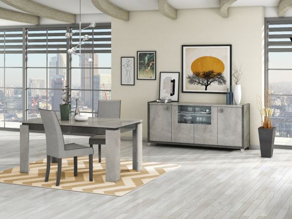 San Martino Hilton Rectangular Wooden Dining Table With Extension