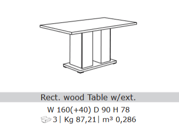 San Martino Cesar Extending Dining Table
