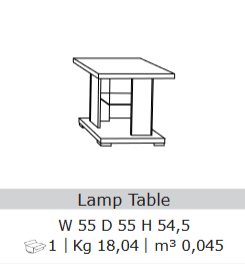 San Martino Cesar Lamp Table
