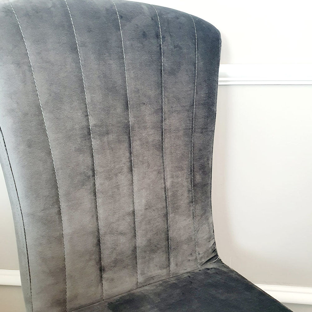 Julietta Dining Chair - with Plain Back & Seashell Detail