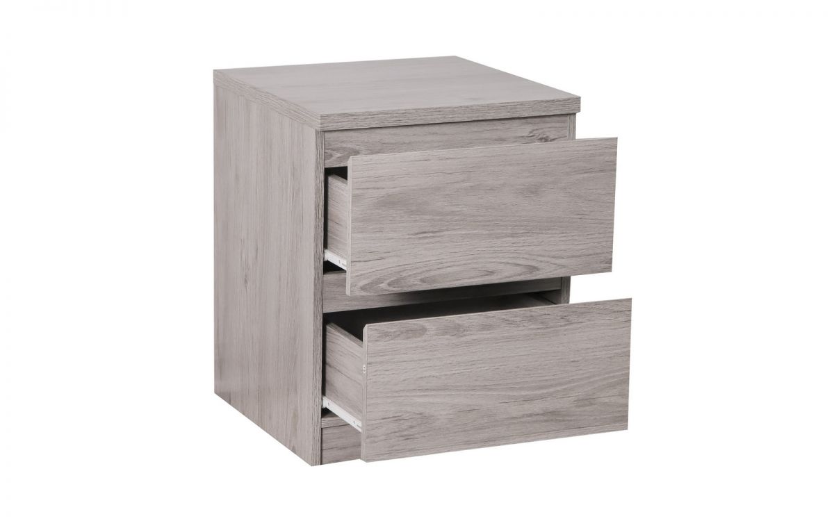 Jupiter 2 Drawer Bedside Table