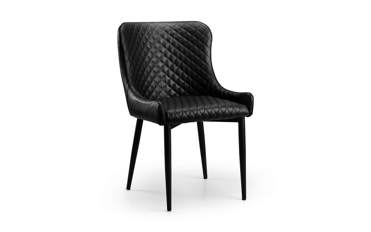 Luxe Faux Leather Dining Chair