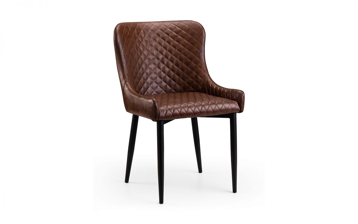 Luxe Faux Leather Dining Chair