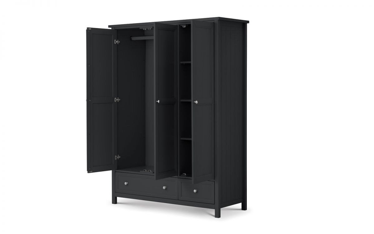 Maine 3 Door Combination Wardrobe