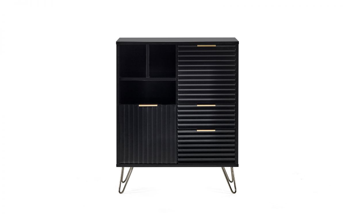 Murano 2 Door 2 Drawer Sideboard - Matte Black