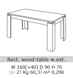 San Martino Vivaldi White and Marble Rectangular Extension Dining Table