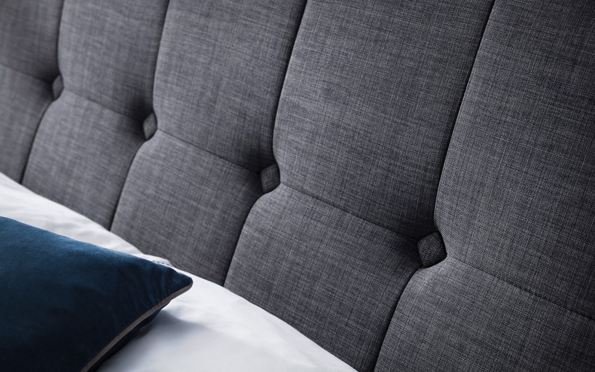 Sorrento High Headboard Bed - Slate Grey