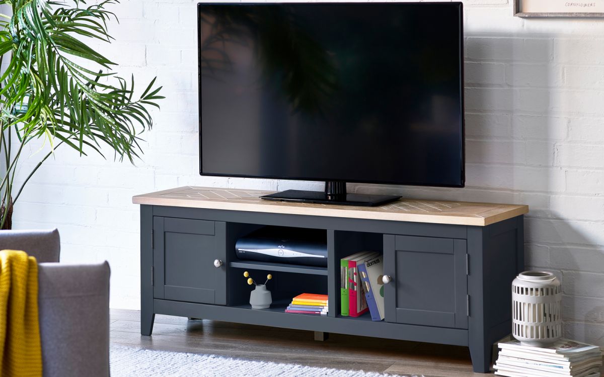 Slate grey tv deals unit