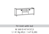 San Martino Hilton 2 Door TV Unit