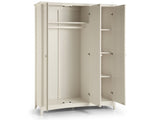 Cameo 3 Door Wardrobe - Stone White