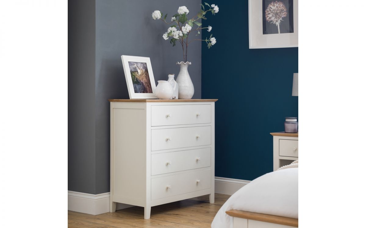 Salerno 2-Tone 4 Drawer Chest