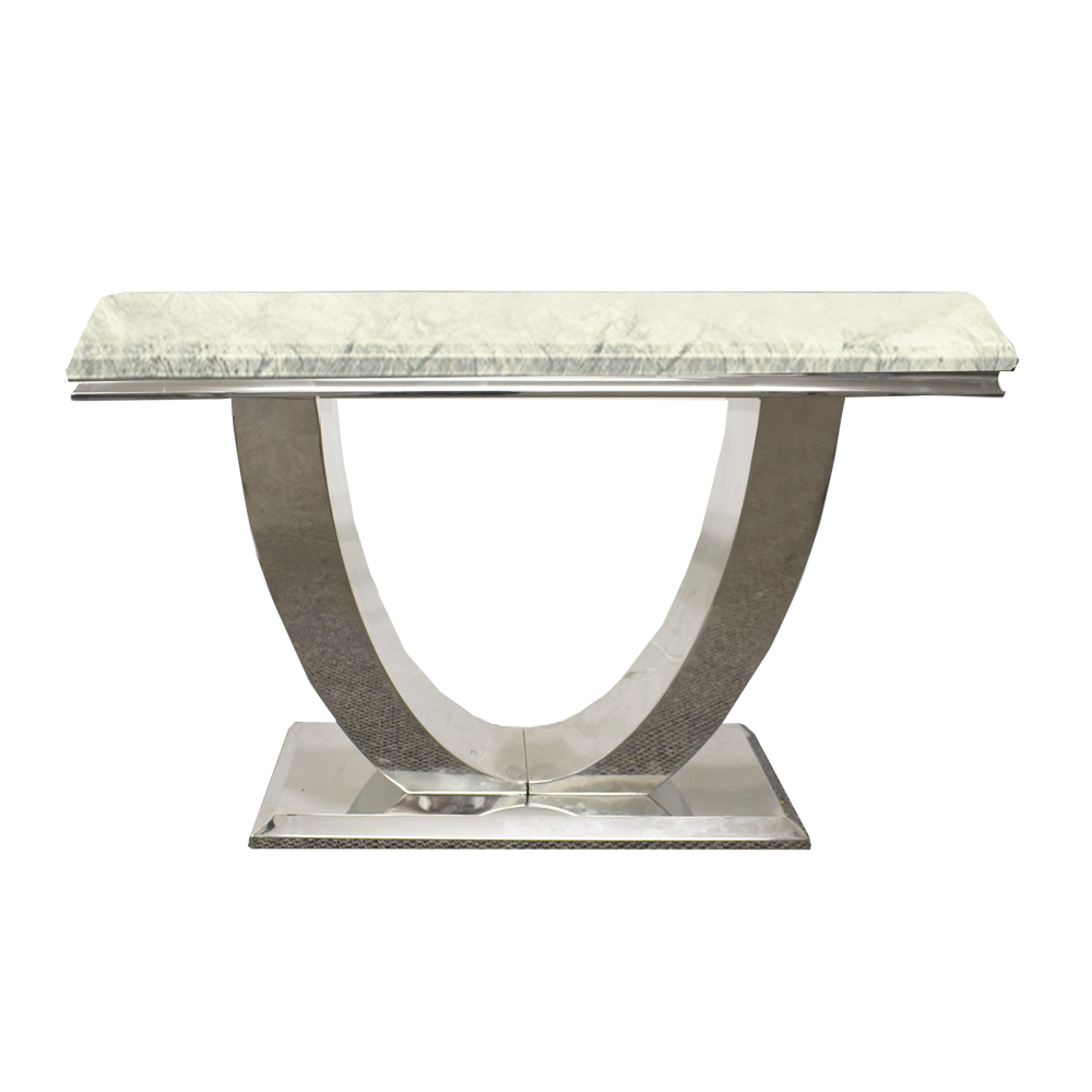 Arial Console with Ivory Smoke Marble Top