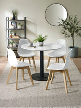 Agatha Plastic Dining Chair (Set of 2)