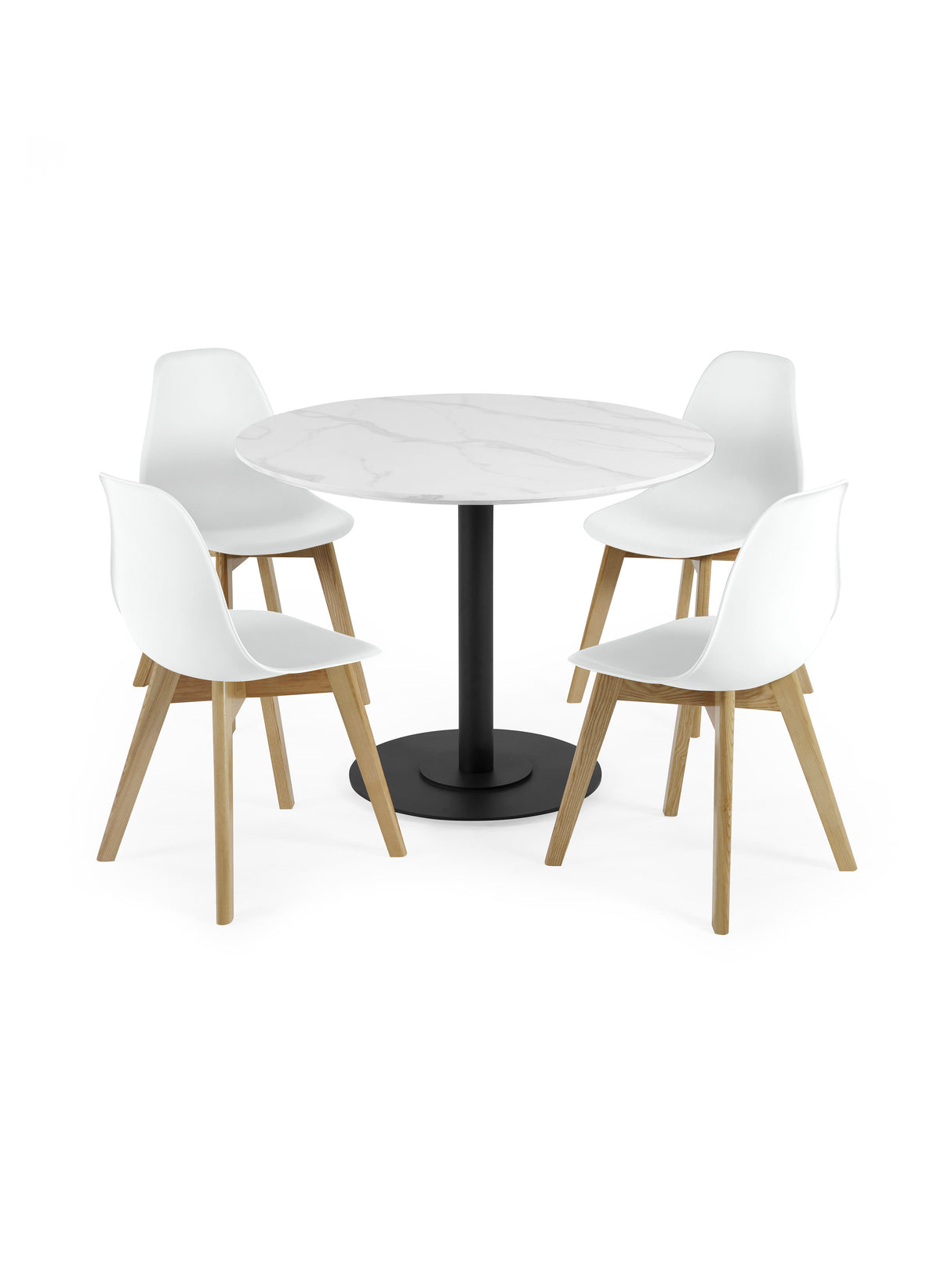 Agatha Plastic Dining Chair (Set of 2)