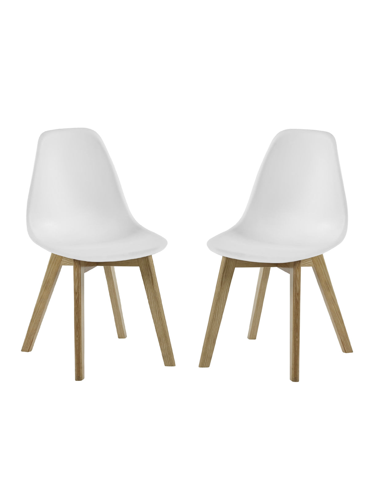 Agatha Plastic Dining Chair (Set of 2)