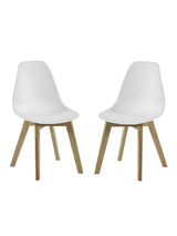 Agatha Plastic Dining Chair (Set of 2)