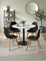 Agatha Plastic Dining Chair (Set of 2)